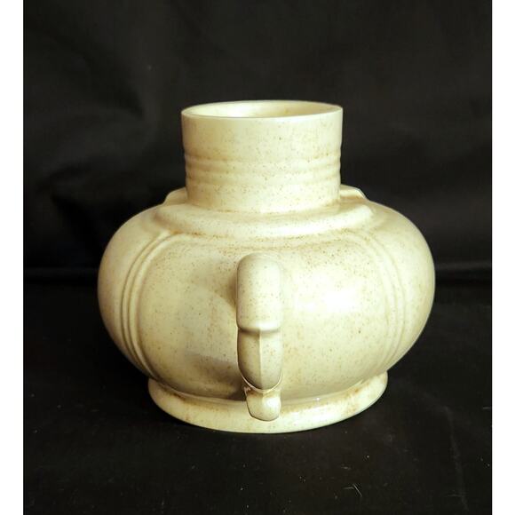 McCoy Candle Hurricane Ornamental Lamp Vintage Cream Speckled No Globe - Picture 2 of 6